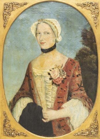 AMERICAN SCHOOL PORTRAIT OF A LADY  3c038d