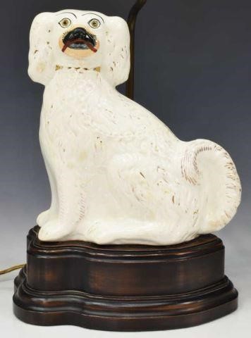 ENGLISH STAFFORDSHIRE MANTEL DOG 3c0385