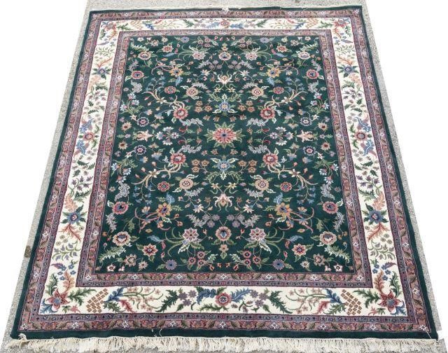 HAND TIED INDIAN TABRIZ STYLE RUG  3c039e