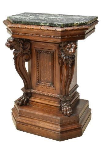 LARGE FRENCH MARBLE-TOP FIGURAL