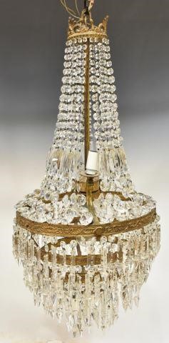 FRENCH EMPIRE STYLE CRYSTAL FOUR-LIGHT