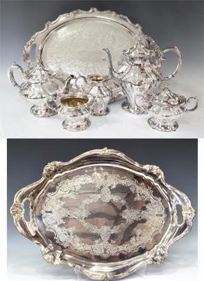 (7) GORHAM CHANTILLY SILVERPLATE