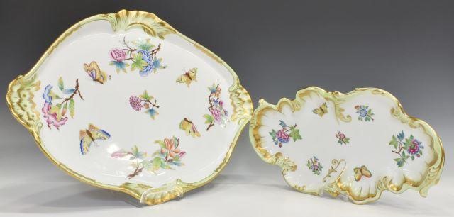 2 HEREND QUEEN VICTORIA PORCELAIN 3c03ff