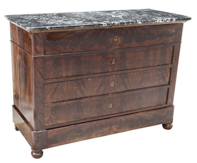 LOUIS PHILIPPE PERIOD MARBLE TOP 3c0426