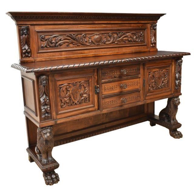 ITALIAN RENAISSANCE REVIVAL WALNUT 3c047c