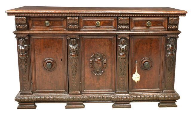 ITALIAN RENAISSANCE REVIVAL WALNUT