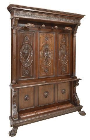 ITALIAN RENAISSANCE REVIVAL WALNUT