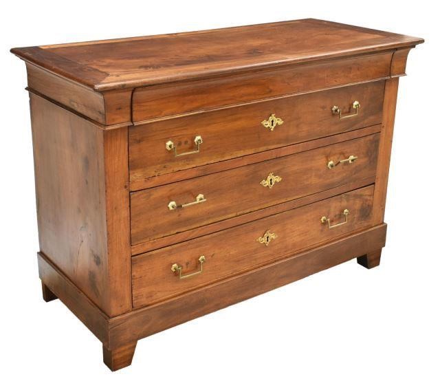 FRENCH LOUIS PHILIPPE WALNUT FOUR DRAWER 3c048e