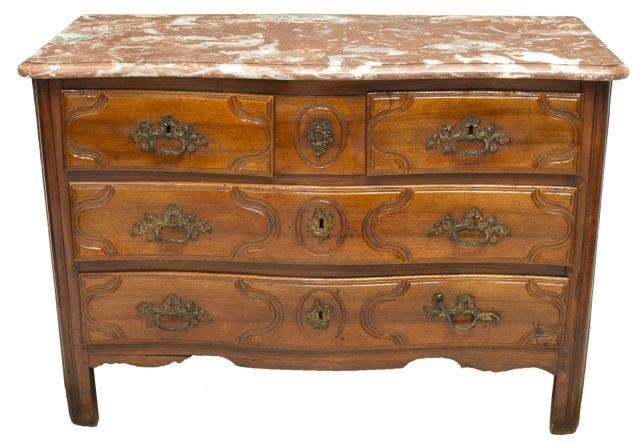 FRENCH LOUIS XIV STYLE MARBLE TOP 3c0488