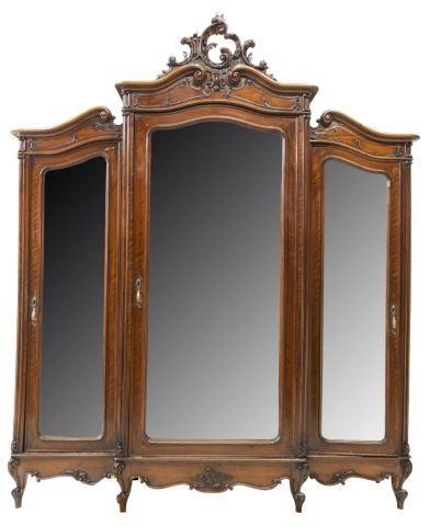 FRENCH LOUIS XV STYLE TRIPLE MIRRORED 3c048a