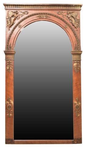 LARGE FRENCH LOUIS XVI STYLE MIRROR  3c049a