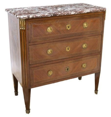 FRENCH LOUIS XVI STYLE MARBLE TOP 3c04c2