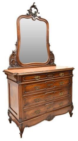 FRENCH LOUIS XV STYLE MARBLE-TOP