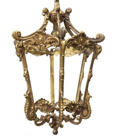 FRENCH GILT BRONZE ONE LIGHT HANGING 3c04fb