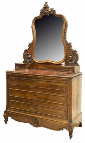 FRENCH LOUIS XV STYLE MIRRORED 3c051e