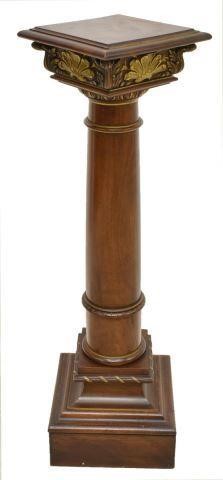 PARCEL GILT COLUMNAR PLANT STAND 3c0559