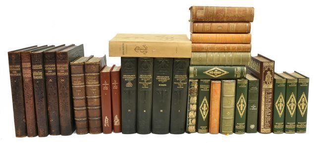  30 FRENCH LIBRARY SHELF BOOKS lot 3c0575