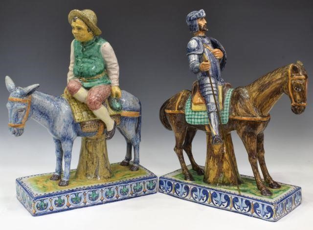 (2) SPANISH TALAVERA DON QUIXOTE