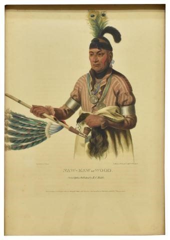 HAND-COLORED LITHOGRAPH ON PAPER,