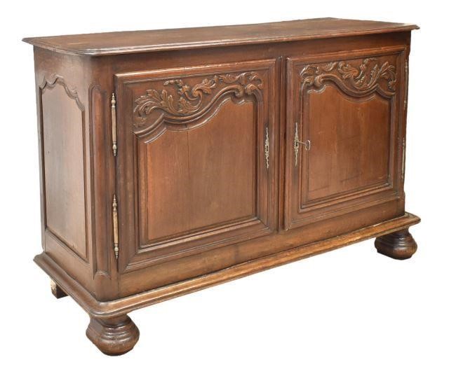 FRENCH LOUIS XV STYLE CARVED OAK
