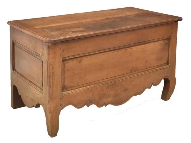 FRENCH PROVINCIAL FRUITWOOD COFFER  3c064f