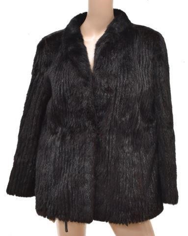 VINTAGE LADIES MINK FUR LEATHER 3c0652