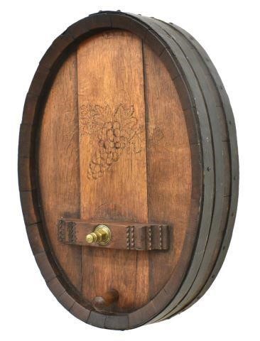 DECORATIVE RUSTIC OAK WINE BARREL 3c06a6