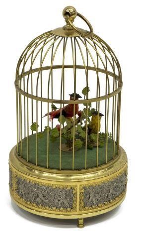 AUTOMATON SINGING BIRDS IN CAGE  3c06a7