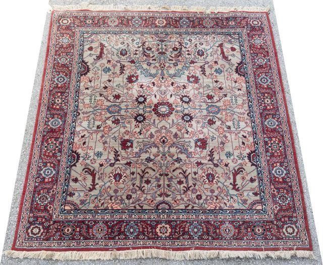 HAND TIED BELGIAN WOOL RUG 6 6  3c06c0