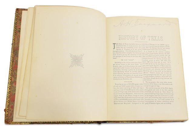 BOOK: "THE LONE STAR STATE", LEATHER,