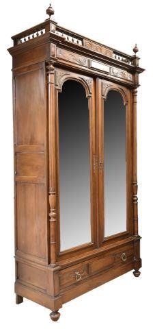 FRENCH HENRI II STYLE WALNUT MIRROR