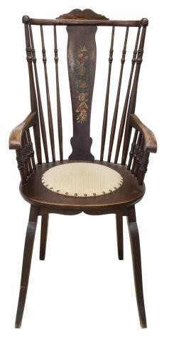 AMERICAN OAK WINDSOR FAN-BACK ARMCHAIRAmerican