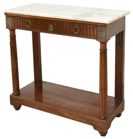 FRENCH LOUIS XVI STYLE MARBLE TOP 3c070f