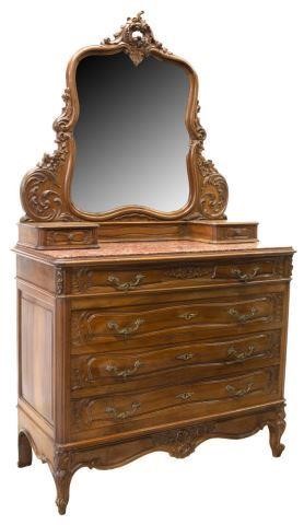 FRENCH LOUIS XV STYLE MIRRORED 3c0711