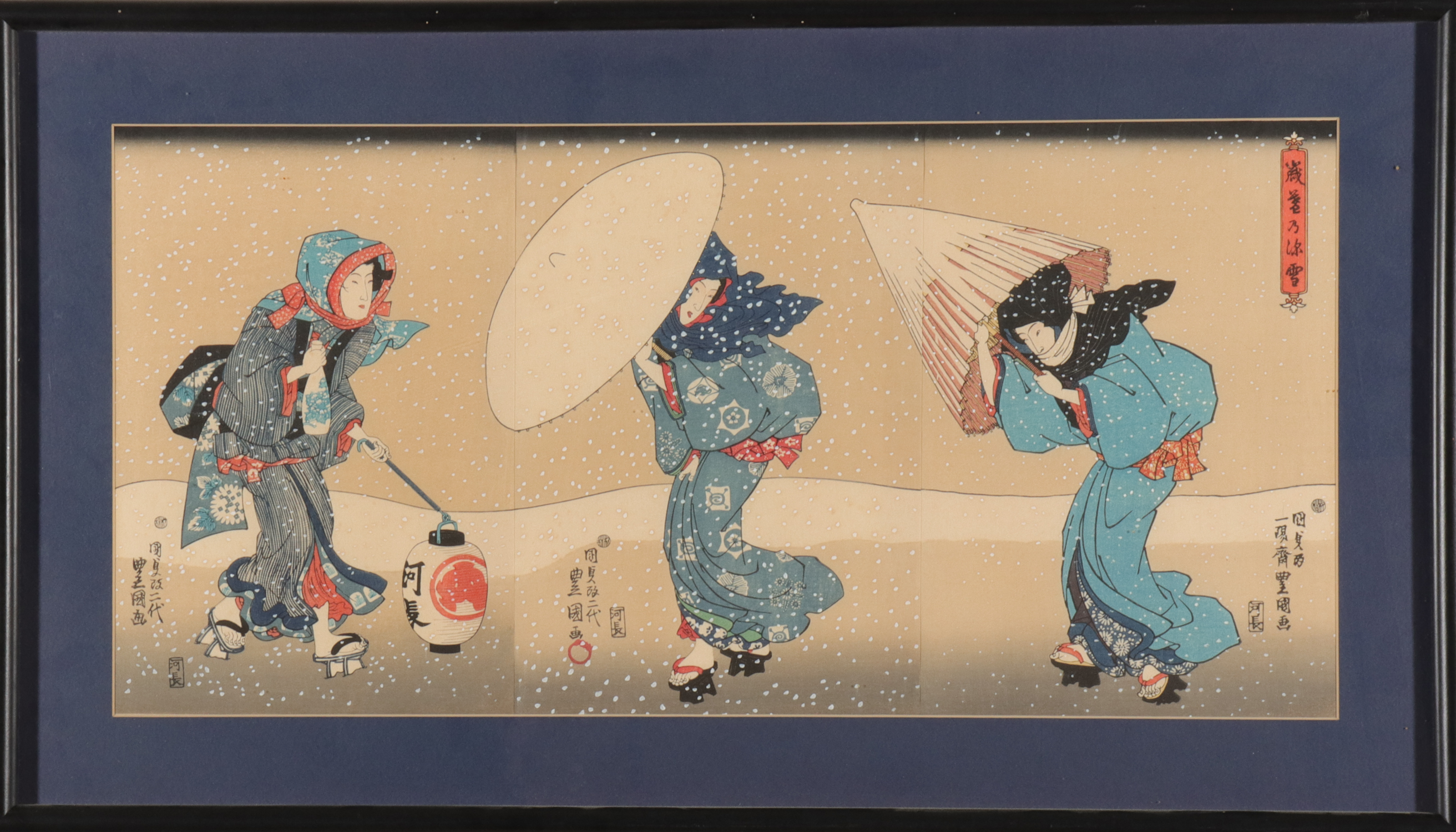 JAPANESE WOODBLOCK PRINT TRIPTYCH 3c2ea8