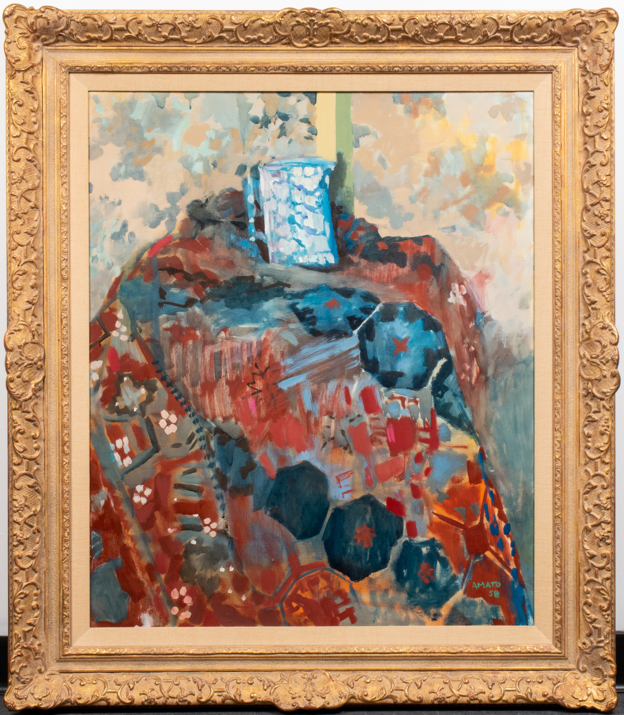 SAM AMATO "MARY'S JUG" OIL ON CANVAS,