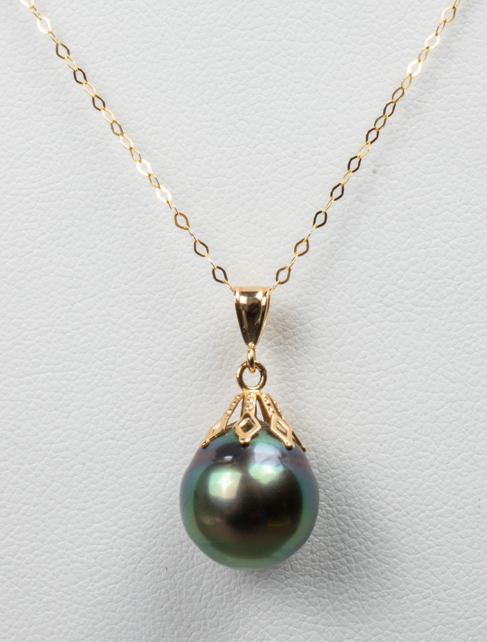 14K YELLOW GOLD TAHITIAN BAROQUE PEARL