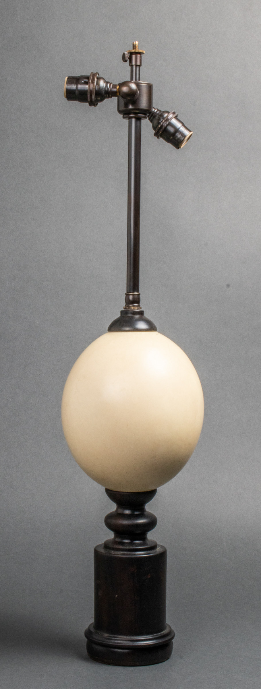 MODERN OSTRICH EGG TWO LIGHT TABLE 3c2f9e