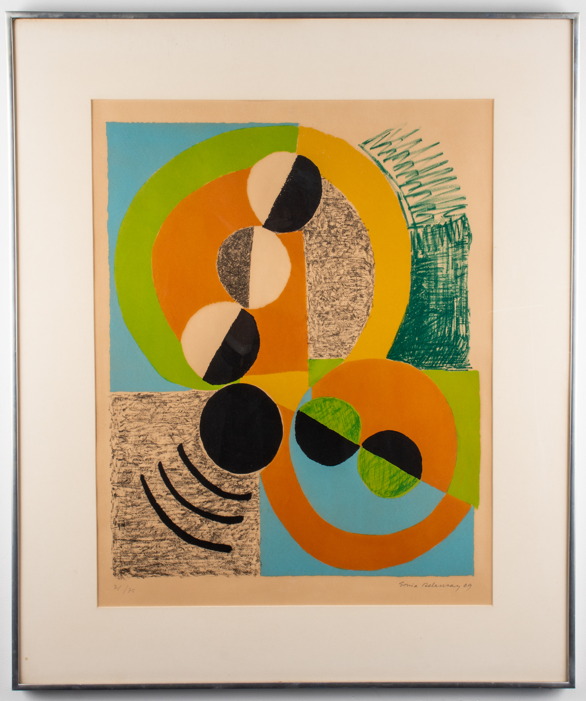 SONIA DELAUNAY ABSTRACT LITHOGRAPH