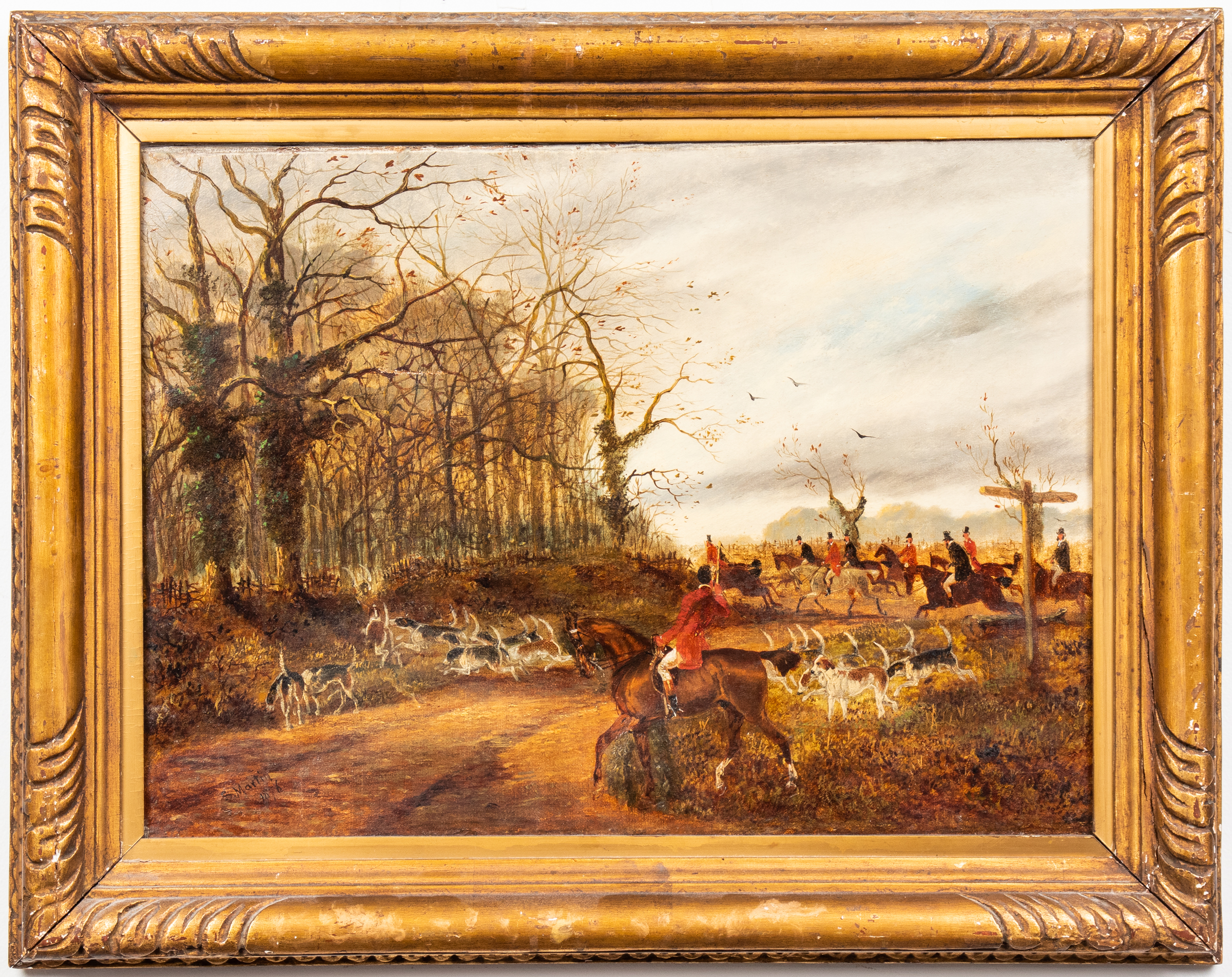 SYLVESTER MARTIN ENGLISH HUNT SCENE 3c3024