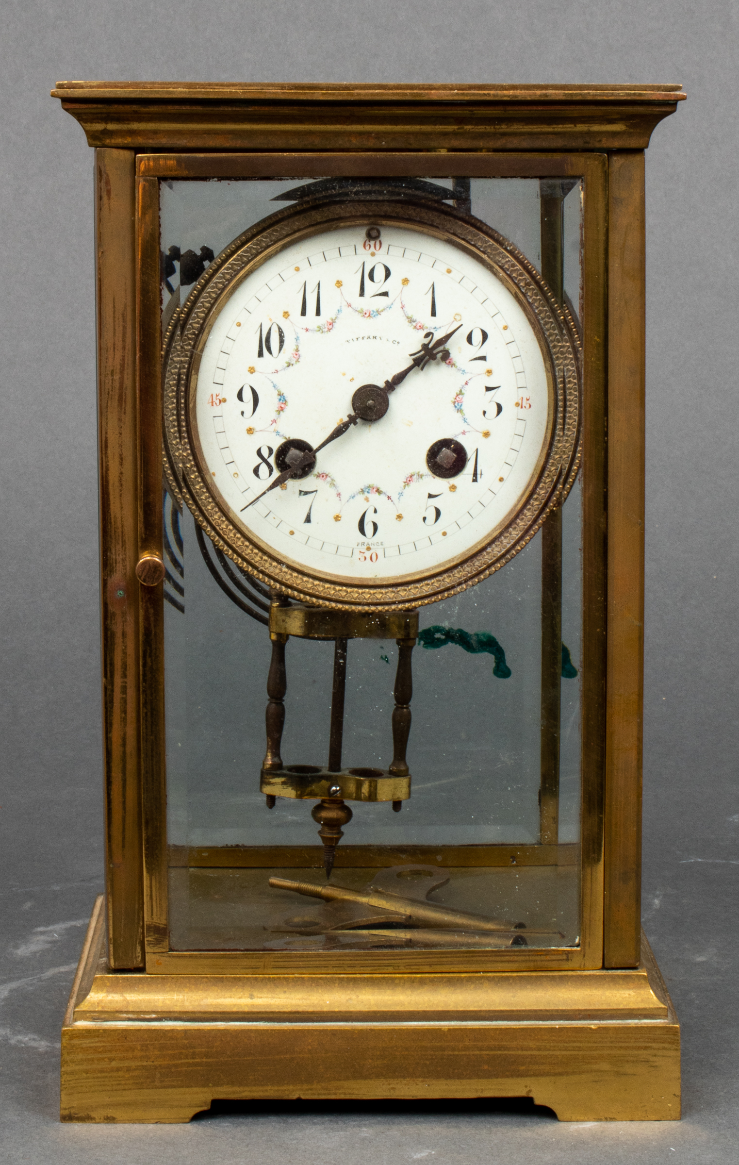 TIFFANY & CO. JAPY FRERES BRASS CLOCK