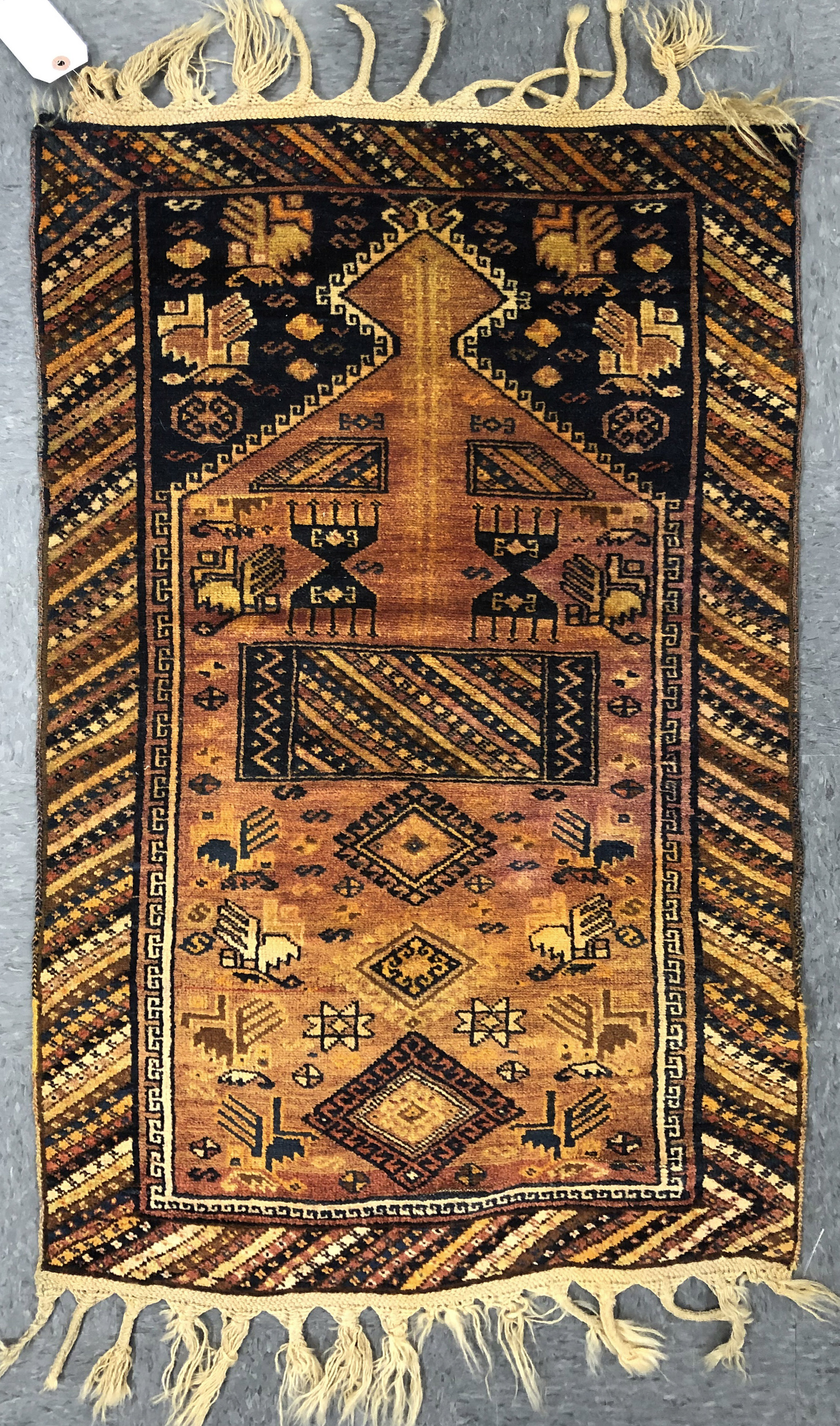 CAUCASIAN PRAYER RUG, 4' X 2' 2"