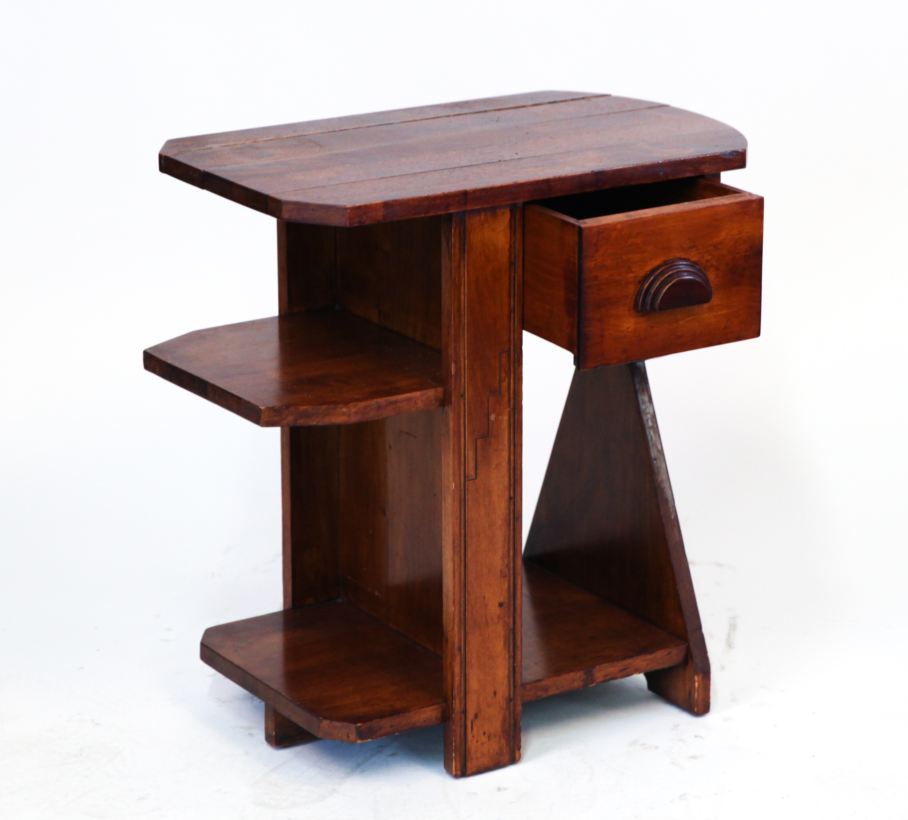 ARTS AND CRAFTS OAK SIDE TABLE