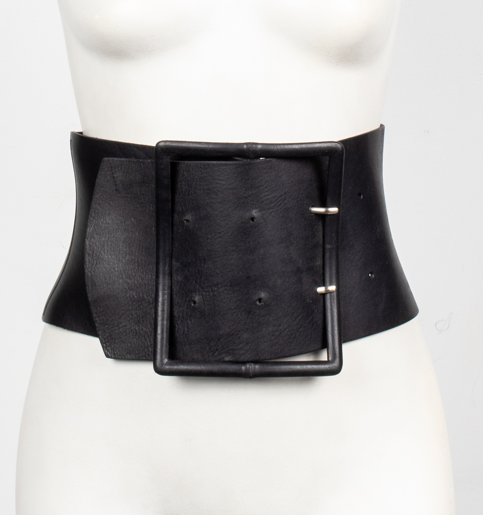 ITALIAN WIDE LEATHER CORSET BELT 3c3111