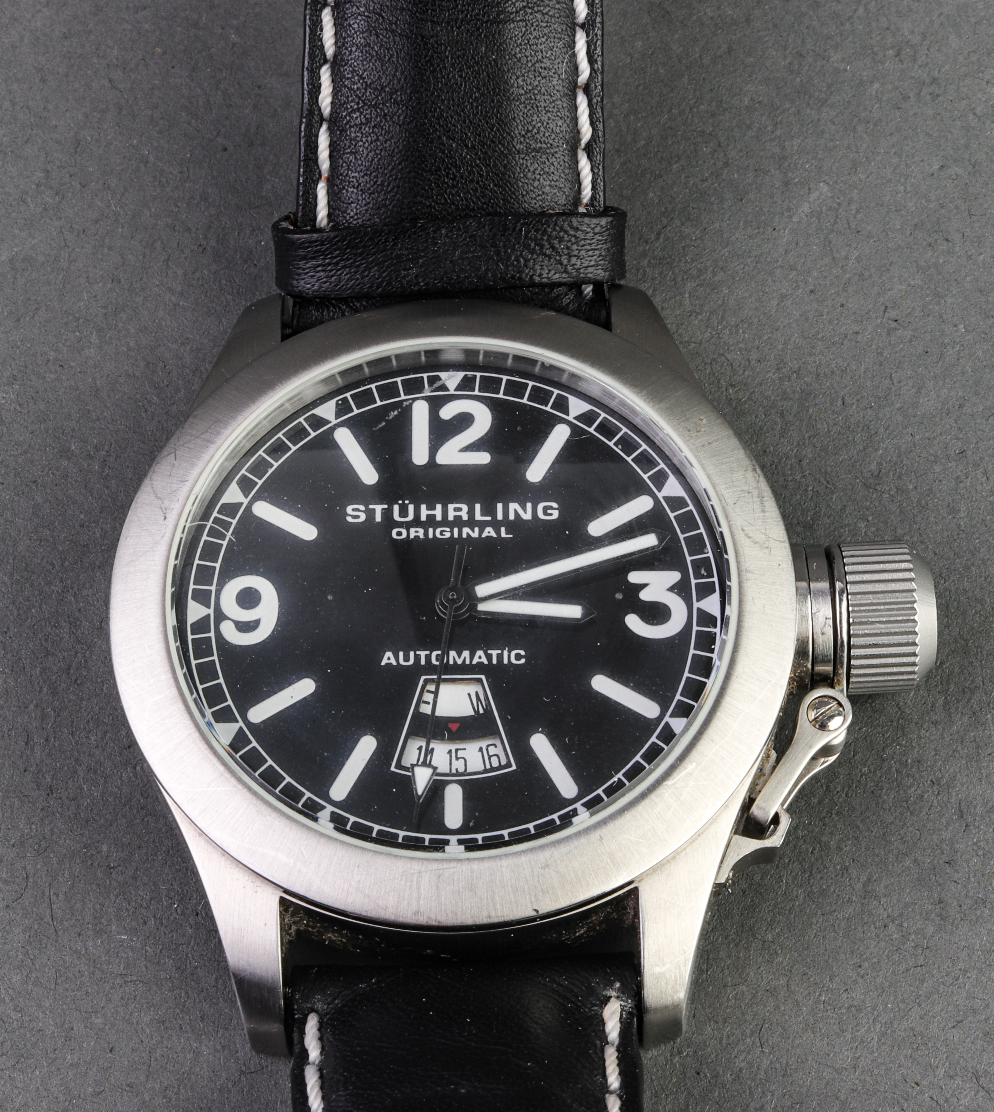 STUHRLING STAINLESS STEEL AUTOMATIC 3c31cb