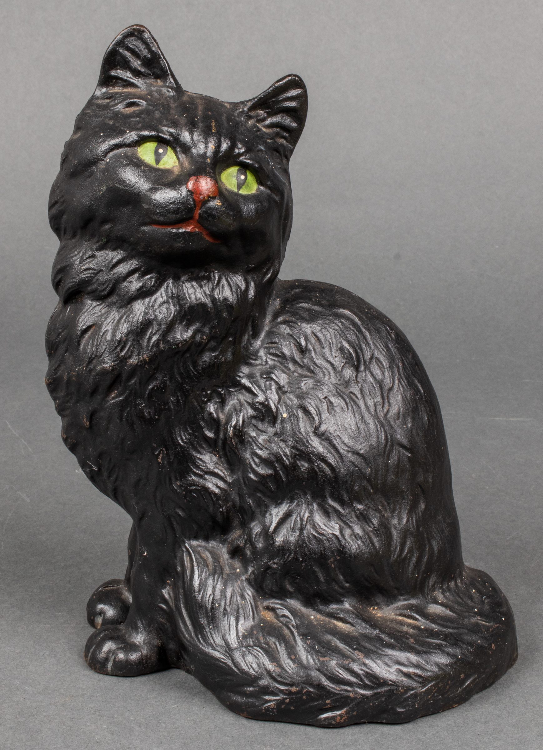 HUBLEY CAST IRON BLACK CAT SCULPTURE