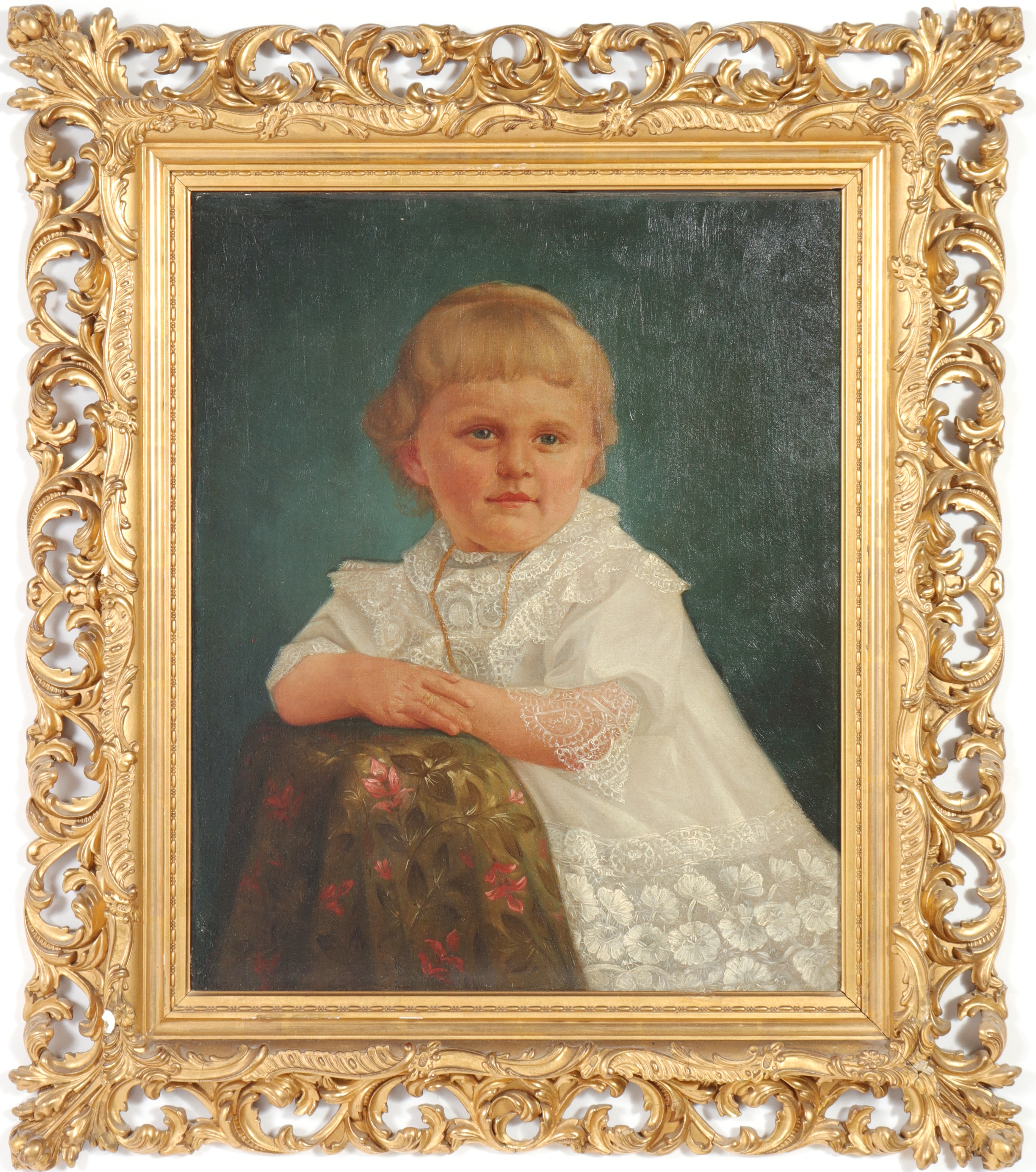  PORTRAIT OF A CHILD OIL ON CANVAS 3c31f8