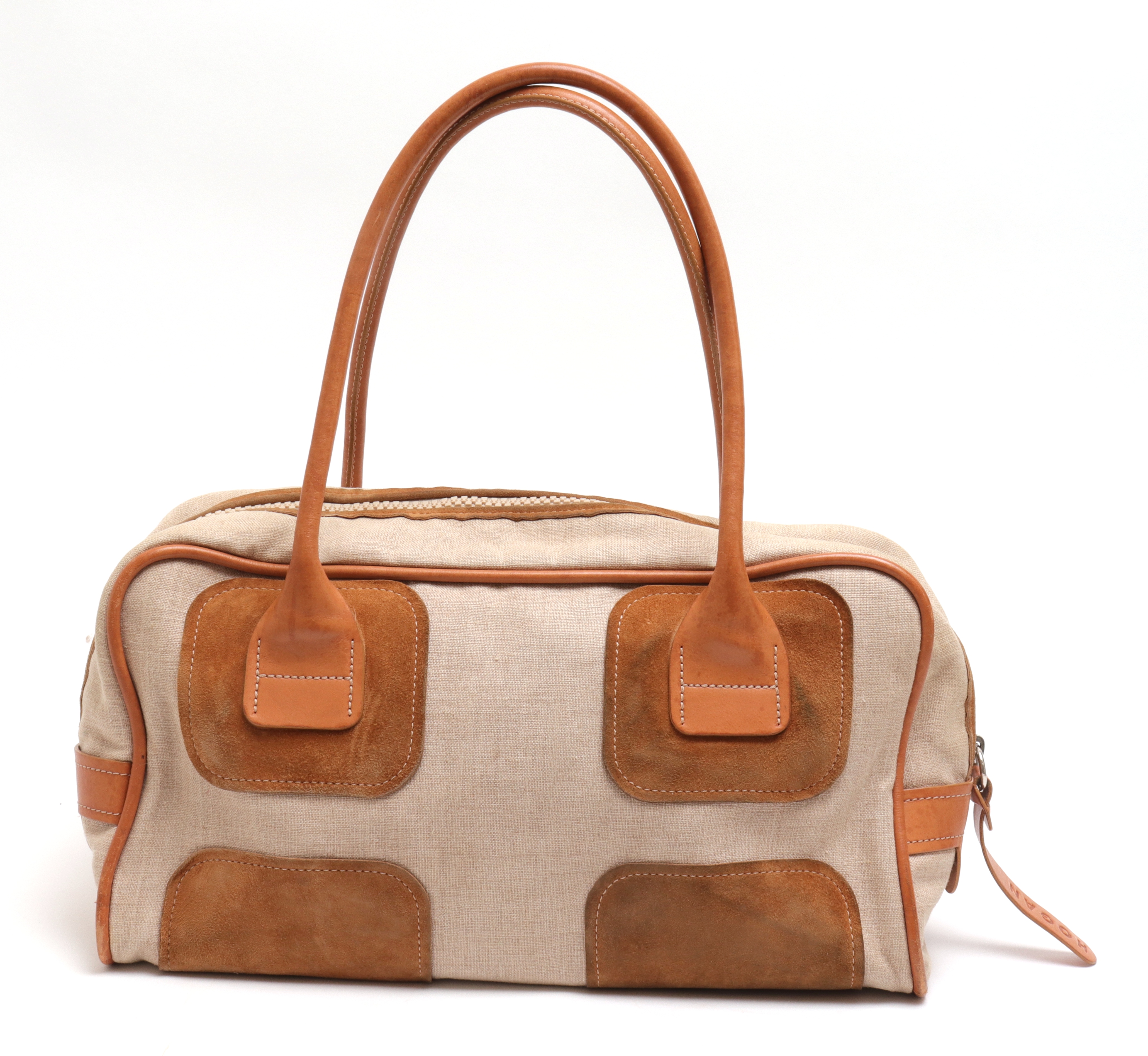 HOGAN LINEN LEATHER PETITE DUFFEL 3c3225