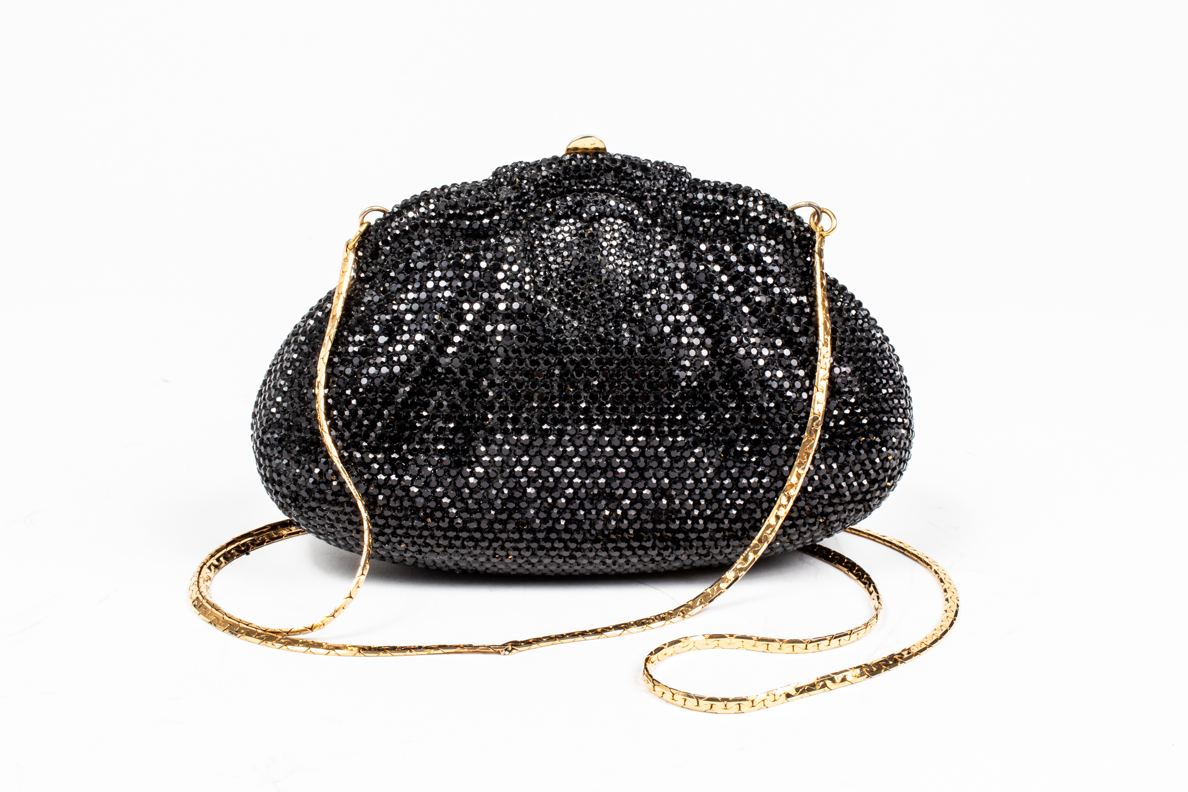 FINESSE LA MODEL BLACK CRYSTAL MINAUDIERE