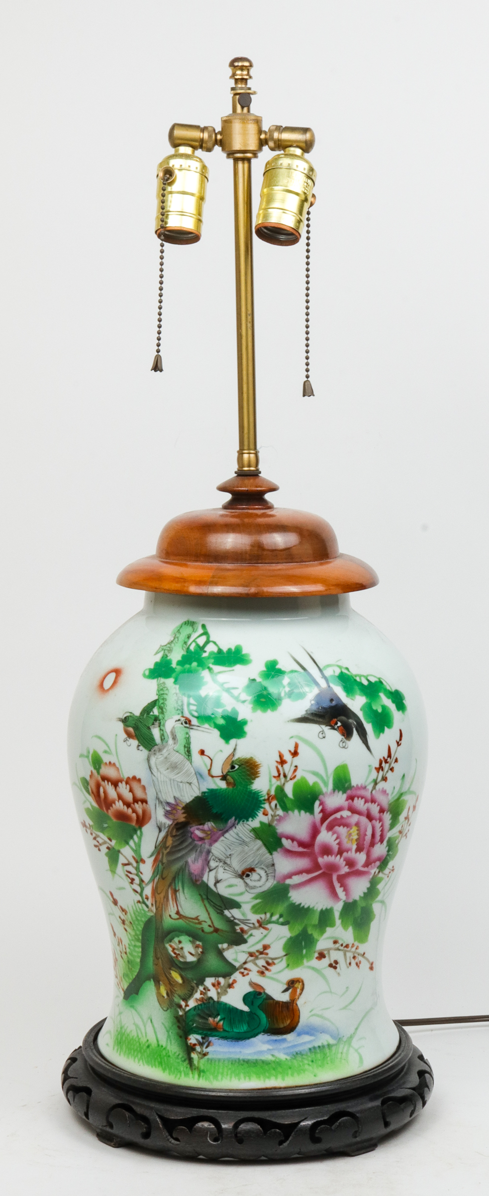 CHINESE FLOWERS & BIRDS PORCELAIN